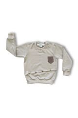 Düğme Detaylı Erkek Çocuk Takım Kahverengi