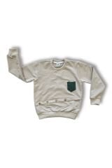 Düğme Detaylı Erkek Çocuk Takım Benetton Yeşili