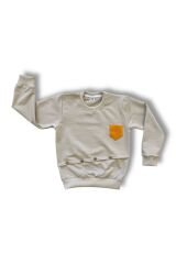 Düğme Detaylı Erkek Çocuk Takım Hardal Sarı