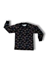 Süprem Kumaş Kız Çocuk Gecelik Pijama Kalpli Desen