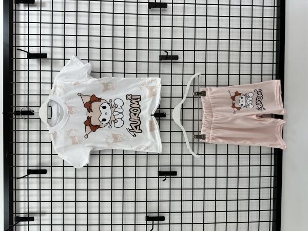 Kuromi Kız Çocuk Takım Somon